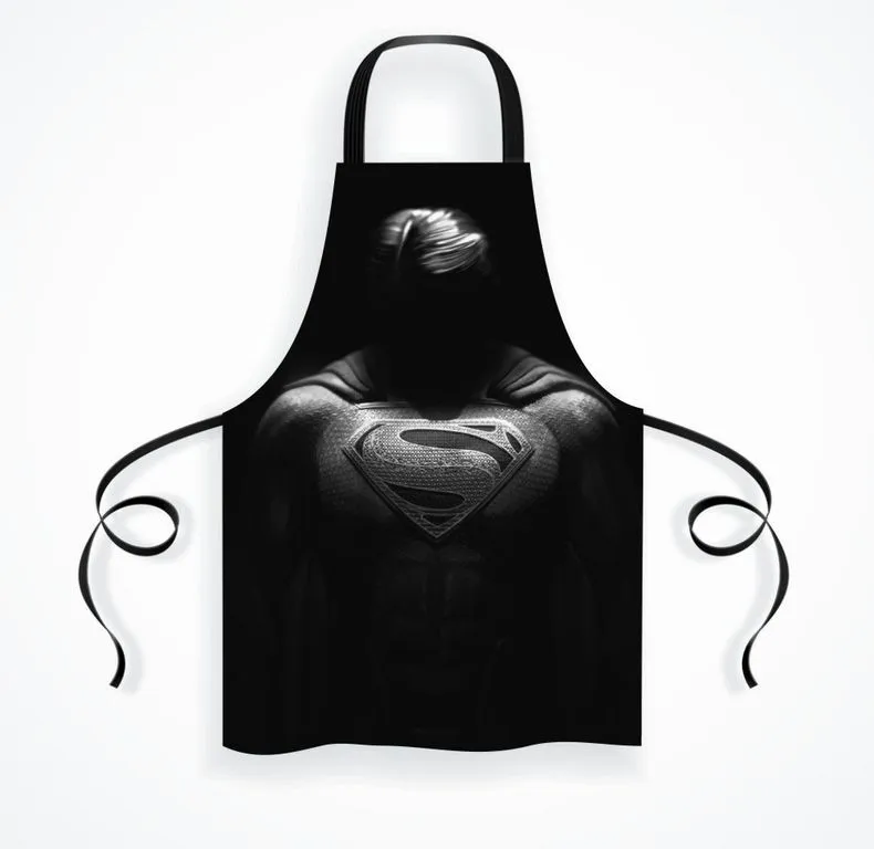 Фартук кухонный мужской Super Man / 46-54 RU / 100% Хлопок