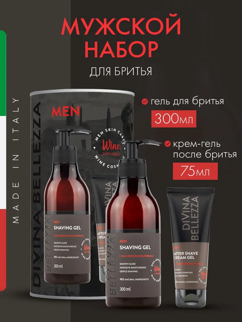 Подарочный набор гель для душа, гель для бритья, мужчине, на день рождения