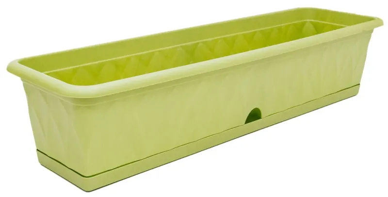 Ящик для рассады, 7 л, с поддоном, пластиковый, балконный ящик для цветов, кашпо для растений
