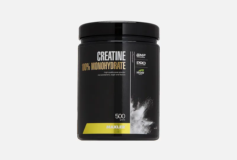 Креатин моногидрат порошок / Creatine Monohydrate, аминокислота / спортивное питание для набора массы и роста мышц, без сахара со вкусом малины, 150 гр.